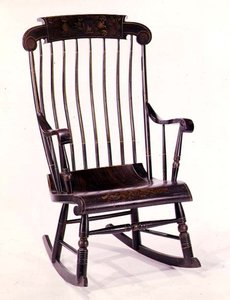 Boston rocker, 1832 by American School